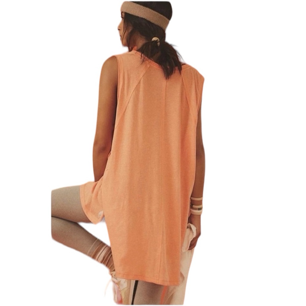 Free People FP Movement Women's Small Coral City Vibes Oversized Tunic T… - Picture 11 of 11